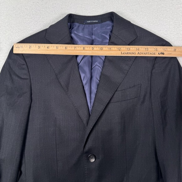 SUITSUPPLY Napoli Blazer Men's 32 Straight Slim‎ Cut Wool 2 Button Zignone Gray - Picture 7 of 14